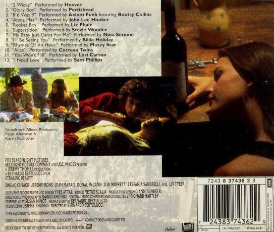 Stealing Beauty soundtrack (Ukryte Pragnienia) [CD]