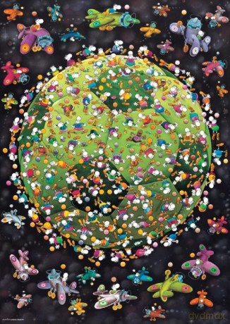 Heye 1000 El. Football, Mordillo [PUZZLE]