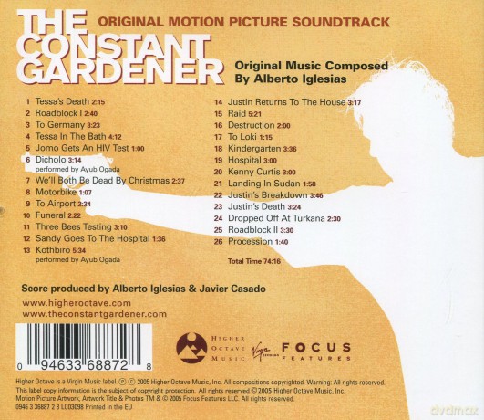 Constant Gardener, The soundtrack (Wierny Ogrodnik) [CD]