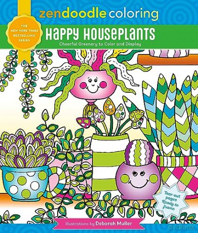 Zendoodle Coloring Houseplants - Deborah Muller [KSIĄŻKA]