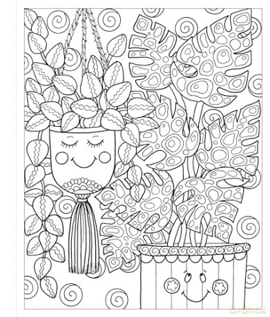 Zendoodle Coloring Houseplants - Deborah Muller [KSIĄŻKA]