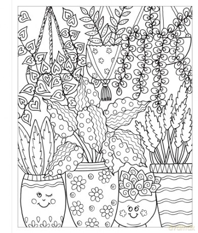 Zendoodle Coloring Houseplants - Deborah Muller [KSIĄŻKA]