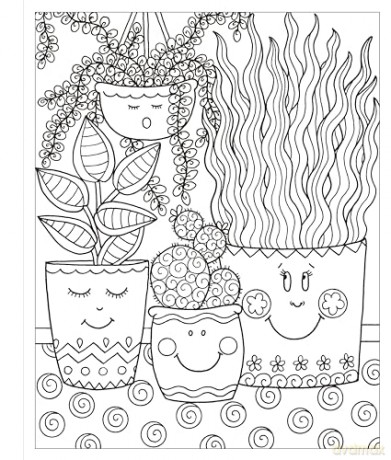 Zendoodle Coloring Houseplants - Deborah Muller [KSIĄŻKA]