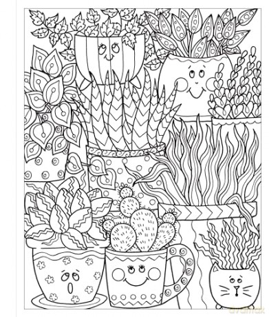 Zendoodle Coloring Houseplants - Deborah Muller [KSIĄŻKA]