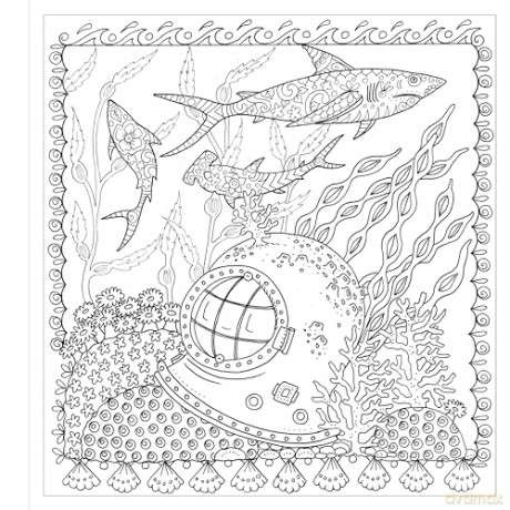 Zendoodle Colorscapes Ocean - Deborah Muller [KSIĄŻKA]
