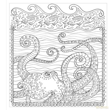 Zendoodle Colorscapes Ocean - Deborah Muller [KSIĄŻKA]