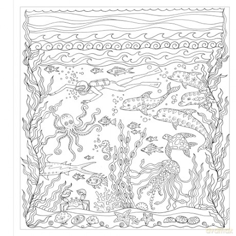 Zendoodle Colorscapes Ocean - Deborah Muller [KSIĄŻKA]