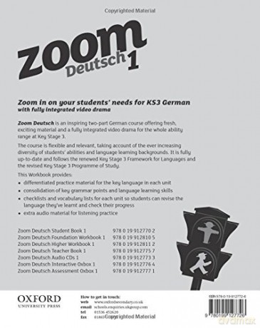 Zoom Deutsch Part 1 Higher Workbook - Gray [KSIĄŻKA]