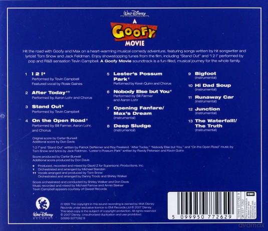 The Goofy Movie soundtrack [CD]