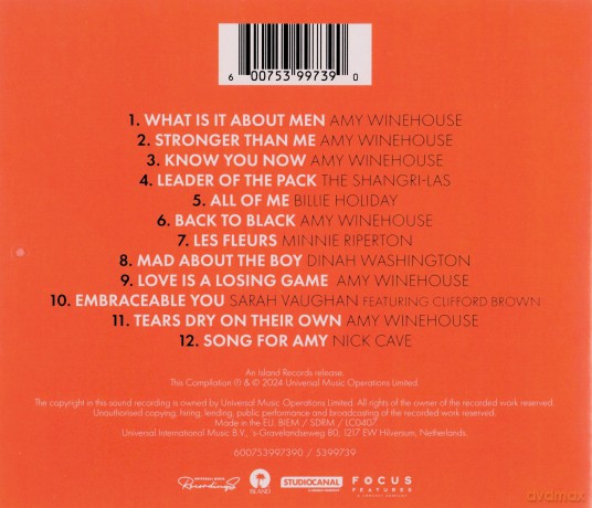 Back To Black soundtrack (Back to Black. Historia Amy Winehouse) [CD]