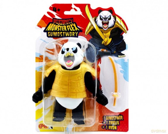 Gumostwory Wojownicy Samuraj-Panda ze złotą kataną [FIGURKA]