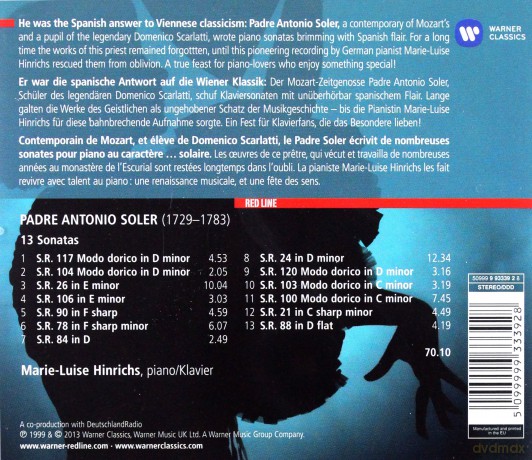 Hinrichs: Red Line - Fandango - Keyboard Sonatas [CD]