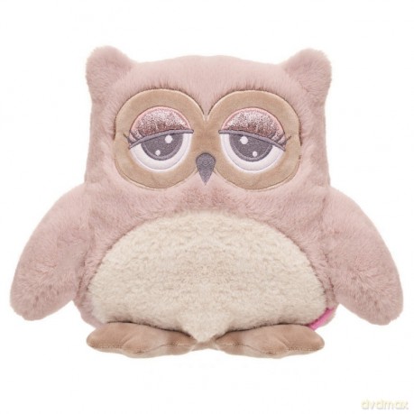 Maskotka Sowa Abby 23 cm różowo-kremowa