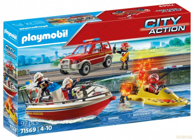 PLAYMOBIL Zestaw z figurkami City Action 71569 Akcja straży pożarnej