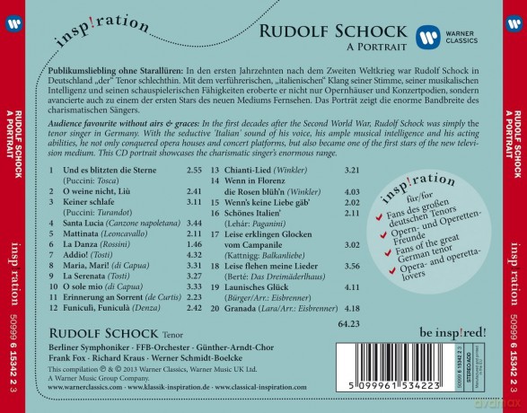 Rudolf Schock: A Portrait [CD]
