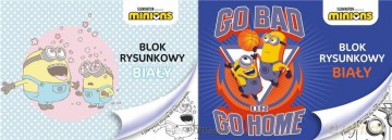Blok rysunkowy A4/20K biały Minionki