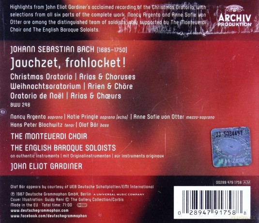 John Eliot Gardiner: Christmas Oratorio - Arias And Choruses [CD]
