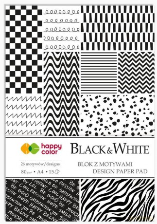Blok z motywami Black&White A4/15K