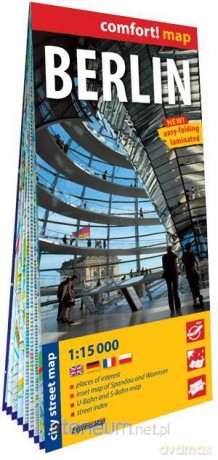 Comfort map Berlin - city street map 1:15 000 laminowana