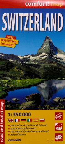 Comfort! map Switzerland 1:350 000 mapa