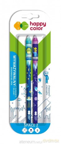 Długopis wymazywalny Space 2 0,5mm 2szt niebieski