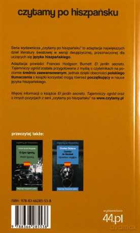 El jardin secreto / Tajemniczy ogród - Frances Hodgson Burnett [KSIĄŻKA]