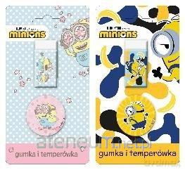 Gumka + temperówka na blistrze Minionki