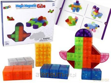 Klocki kostki magnetyczne 44el [KLOCKI]
