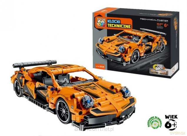 Klocki techniczne PRO Kids Super car pomarańczowy [KLOCKI]