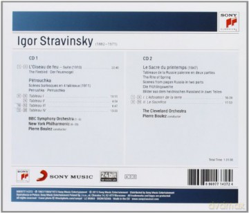 Pierre Boulez: Stravinsky: The Firebird; Petrushka; Le Sacre De Printemps [2CD]