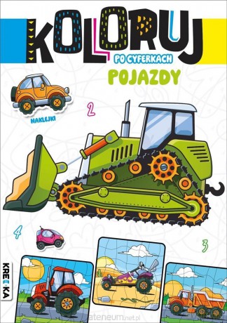 Koloruj po cyferkach pojazdy [KSIĄŻKA]
