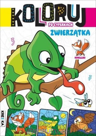 Koloruj po cyferkach zwierzątka [KSIĄŻKA]