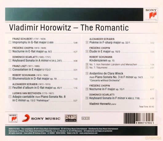 Vladimir Horowitz: Vladimir Horowitz - The Romantic [CD]