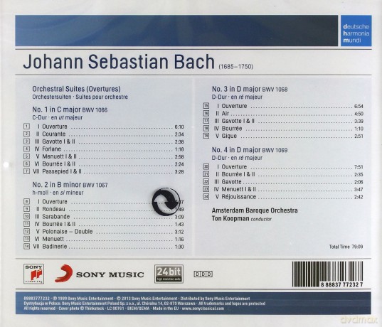 Ton Koopman: Bach: Orchestral Suites Nos. 1-4 [CD]