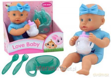 Lalka bobas z akcesoriami niebieska