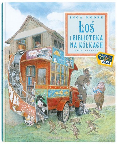 Łoś i biblioteka na kółkach - Inga Moore [KSIĄŻKA]