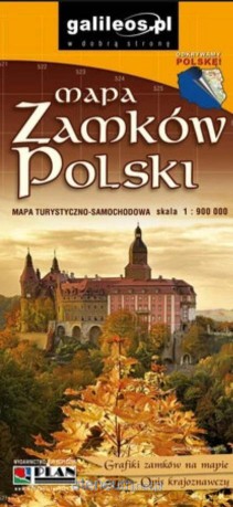 Mapa zamków Polski 1:900 000