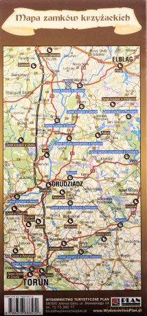 Mapa zamków Polski 1:900 000
