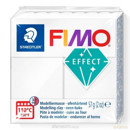 Masa termoutwardzalna Fimo Effect 57g biały