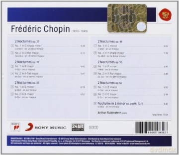 Arthur Rubinstein: Chopin: Nocturnes Op. 27, 32, 37, 48, 55, 62 & 72 [CD]