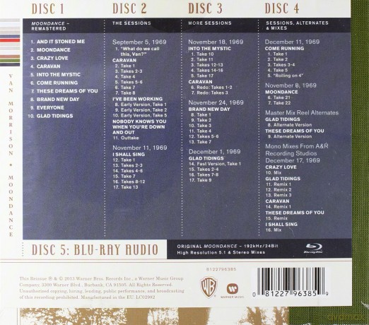 Van Morrison: Moondance (Deluxe Edition) [4CD]+[Blu-Ray]