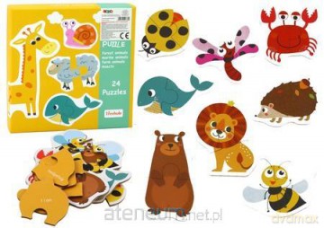 Puzzle edukacyjne zwierzątka 48el [PUZZLE]
