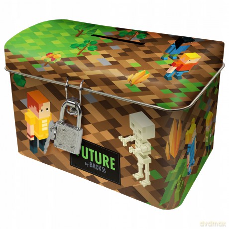Skarbonka z kłódką kuferek Minecraft