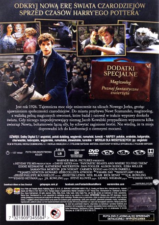 Fantastyczne zwierzęta i jak je znaleźć [DVD]