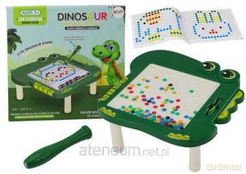 Stolik tablica edukacyjna magnetyczna Dinozaur