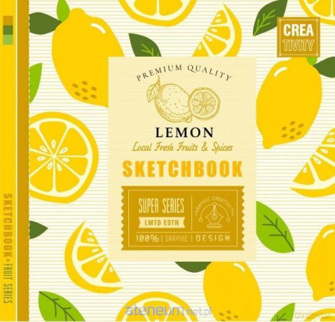 Szkicownik 200x200/36K 100g/m2 cytryna