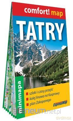 Tatry - mapa turystyczna + Zakopane laminowana