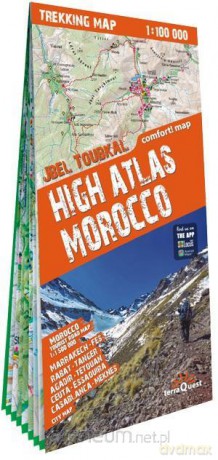 Trekking map High Atlas Morocco 1:100 000 laminowana