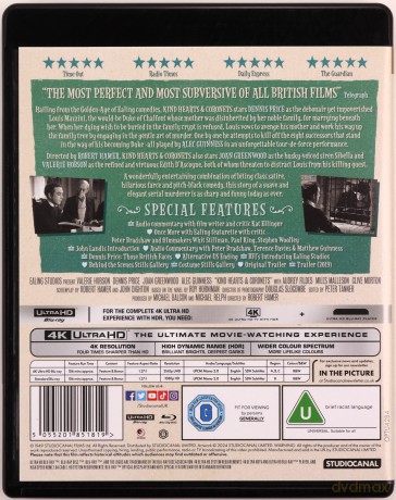 Kind Hearts And Coronets (Vintage Classics) (Szlachectwo zobowiązuje) [Blu-Ray 4K]+[Blu-Ray]