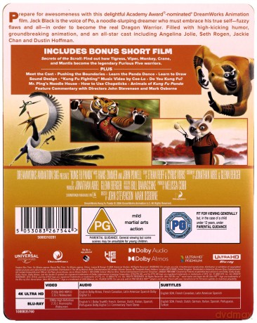 Kung Fu Panda (Limited) (steelbook) [Blu-Ray 4K]+[Blu-Ray]